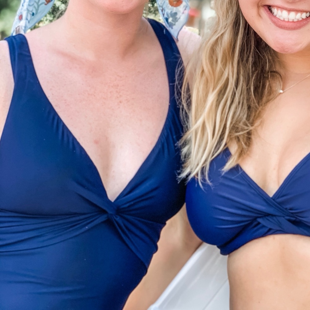 J. Crew Navy Blue One-Piece Swimsuit